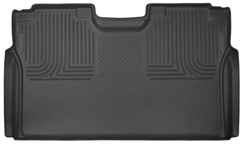 Ford F-150 Floor Mats - Rear - Husky Liners - WeatherBeater - Black - `15-`23